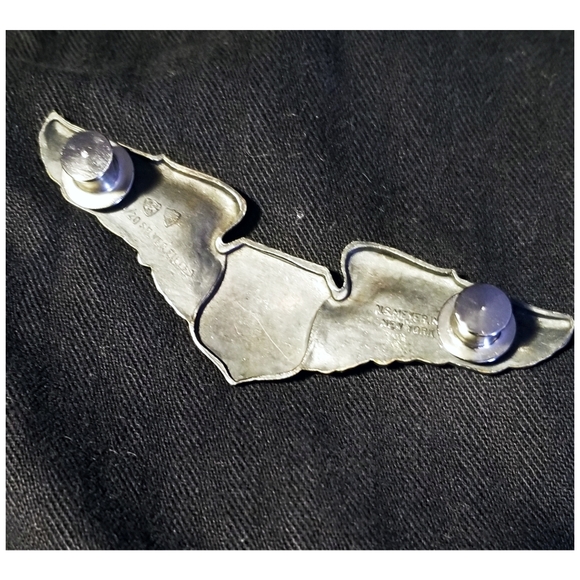 AUTHENTIC VINTAGE USAF NAVIGATOR WINGS LAPEL PIN- 3"X1" - Picture 3 of 6